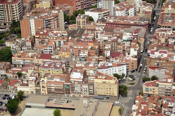 Hermosa vista de la ciudad desde una altura — Foto de Stock