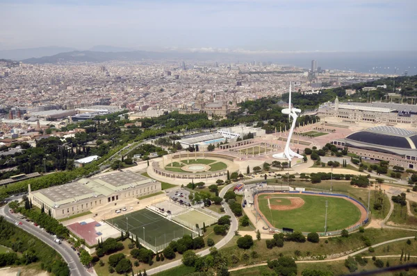 Bella vista della città da un'altezza — Foto Stock