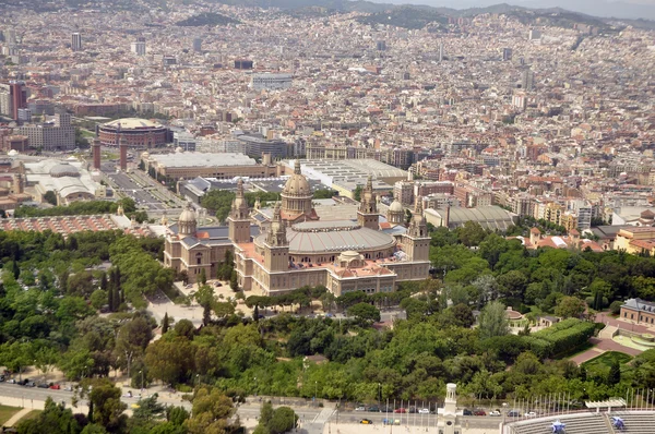 Bella vista della città da un'altezza — Foto Stock