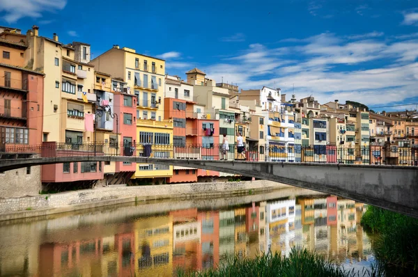 Colorful houses of Girona — Stock Photo, Image