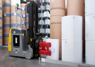 Basımevi: Otomatik depo (kağıt için)