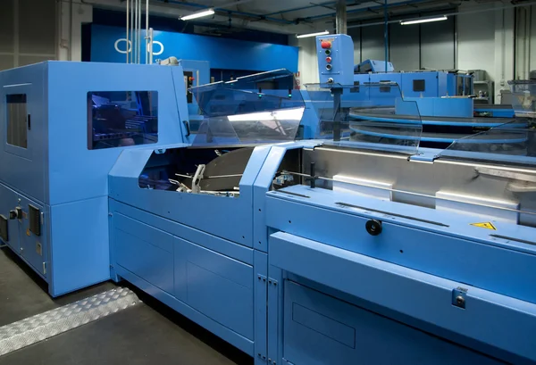 Printshop (press printing) - Finishing line — Stock Photo, Image