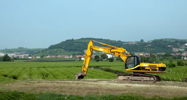 Hydraulisk crawler gravemaskine - Stock-foto