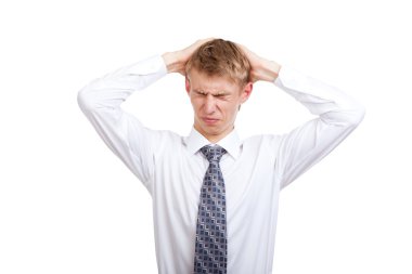 yakışıklı genç iş adamı mutlu bir gülümseme