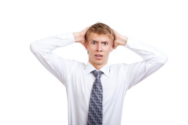 Yakışıklı genç iş adamı.