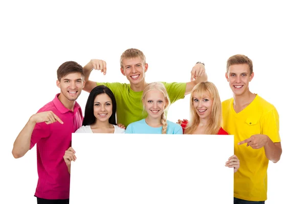 Gruppe junger Menschen — Stockfoto