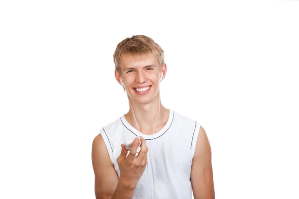 Adolescente homem estudante — Fotografia de Stock