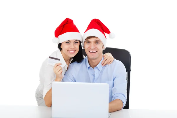 Pareja de Navidad — Foto de Stock