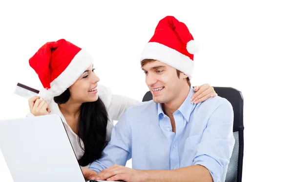 Pareja de Navidad — Foto de Stock