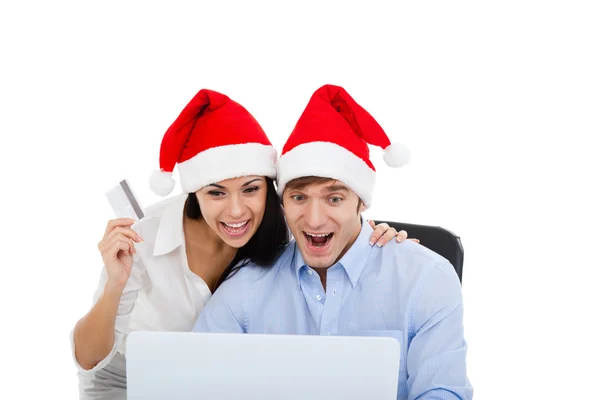 Pareja de Navidad — Foto de Stock