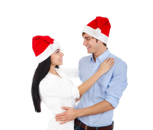 Christmas couple Stock Photo