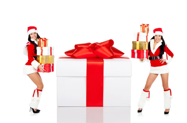 Santa girl creative design — Stock Photo, Image