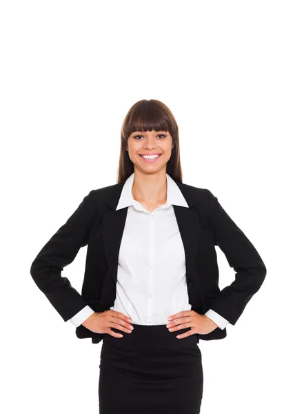 Mujer de negocios sonriente — Foto de Stock