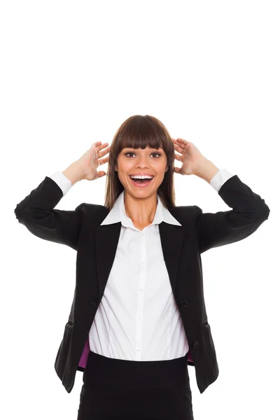 Mulher de negócios sorrindo — Fotografia de Stock