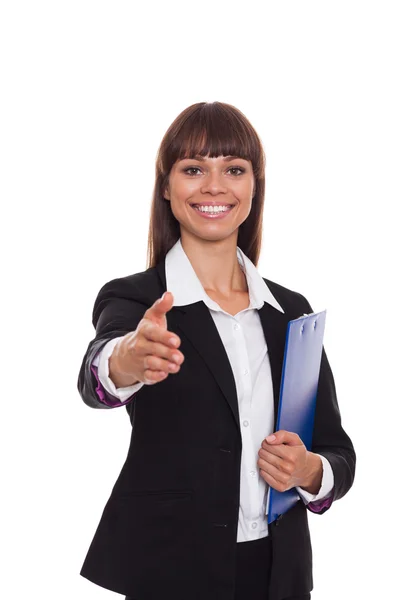 Businesswoman handshake — Stock Photo, Image