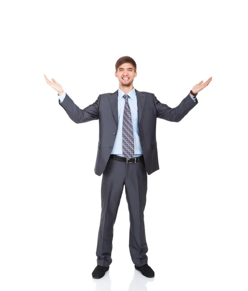 Successful excited business man happy smile — Stock Photo, Image
