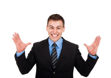 Başarılı heyecan iş adamı