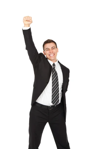 Successful excited young business — Stock Photo, Image