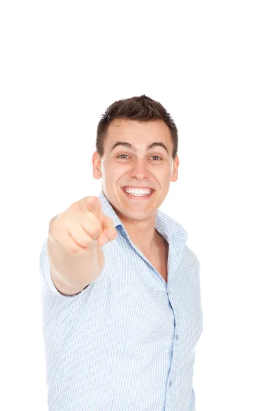 Handsome excited man — Stock Photo, Image