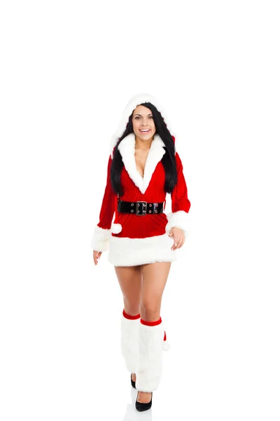 Woman wearing Santa Clause costume — Stock Photo, Image