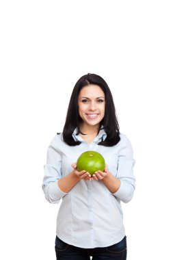 kadın holding şekerli meyve