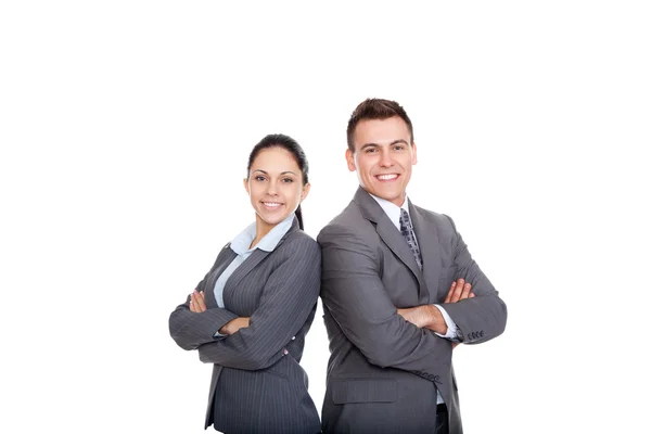 Equipe de empresários, mãos dobradas — Fotografia de Stock