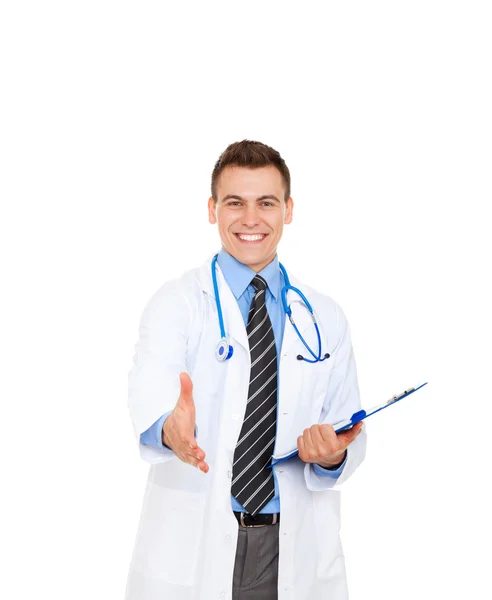 Doctor man handshake — Stock Photo, Image