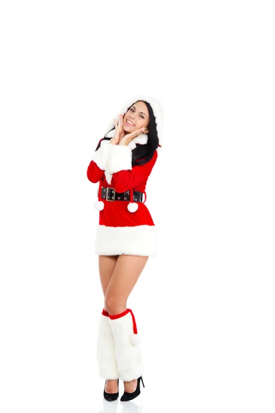 Navidad chica santa —  Fotos de Stock