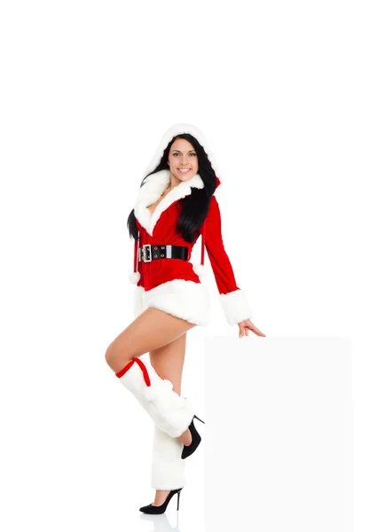 Navidad chica santa —  Fotos de Stock