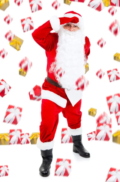 Santa Claus buscando algo — Foto de Stock