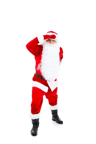 Santa Claus looking through for something — Stock Photo, Image