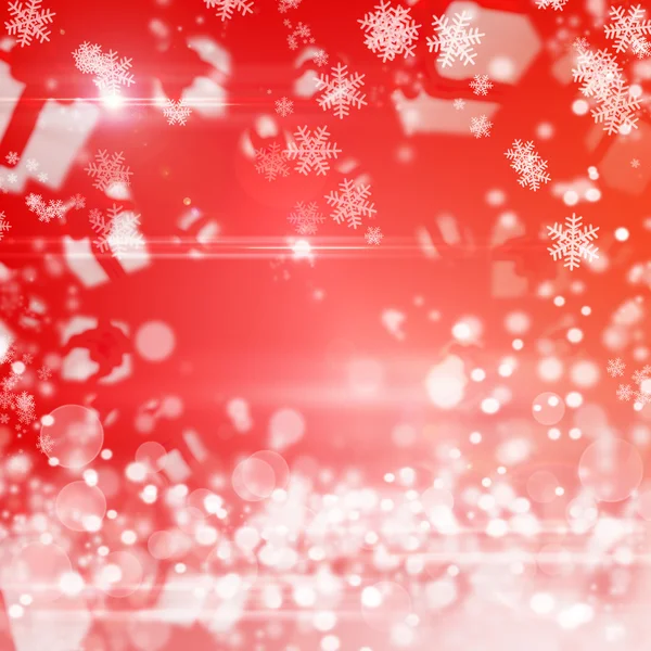 クリスマスの抽象的な赤い背景 — ストック写真
