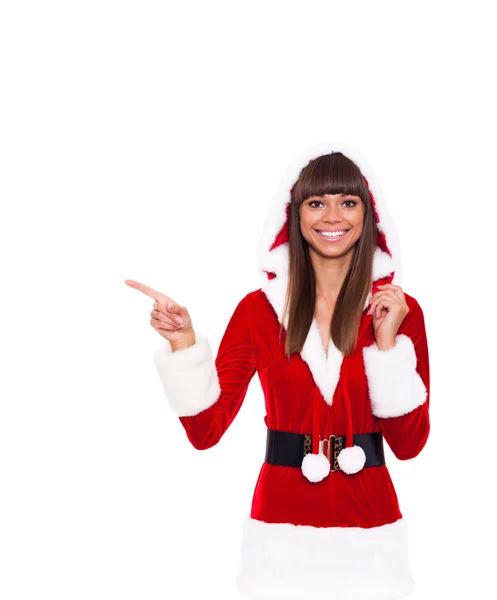 Christmas girl excited happy smile — Stock Photo, Image