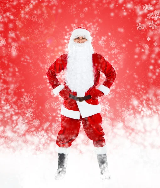 Santa claus celovečerní portrét — Stock fotografie