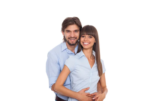 Beautiful young happy couple — Stock Photo, Image