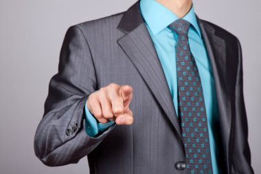 işadamı parmak işaret takım