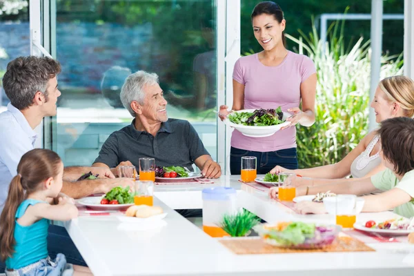 Family having lunch — Stock Photo, Image