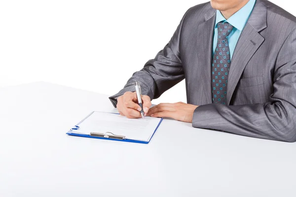 Empresário em terno elegante — Fotografia de Stock