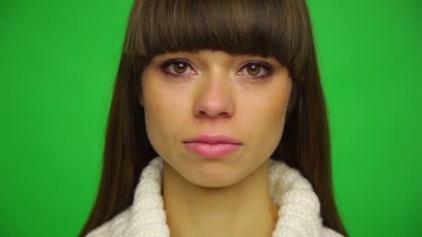 Расстроенная женщина — стоковое видео