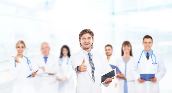 Doctor showing thumb up — Stock Photo, Image