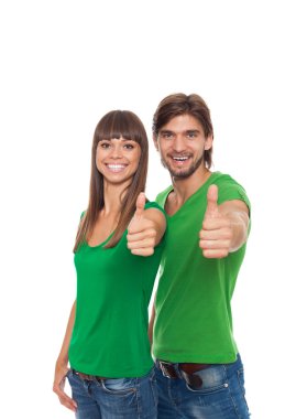 Baş parmak tutan çift