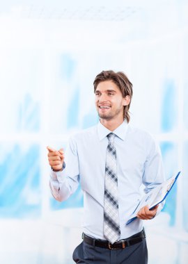 iş adamı puan parmak