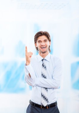 iş adamı puan parmak