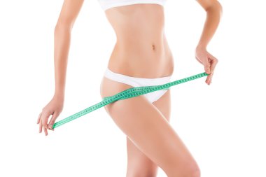 kadın onu popo ve kalça ölçme