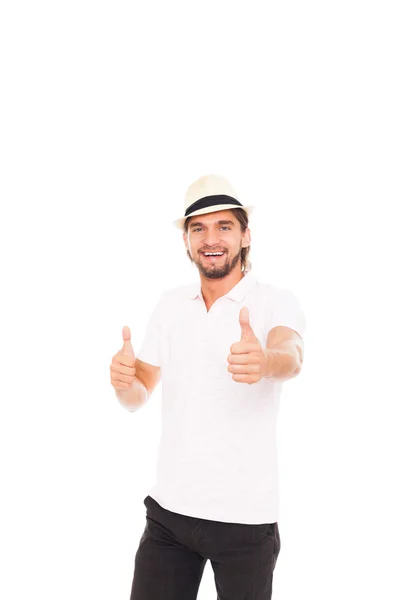 Uomo in cappello — Foto Stock