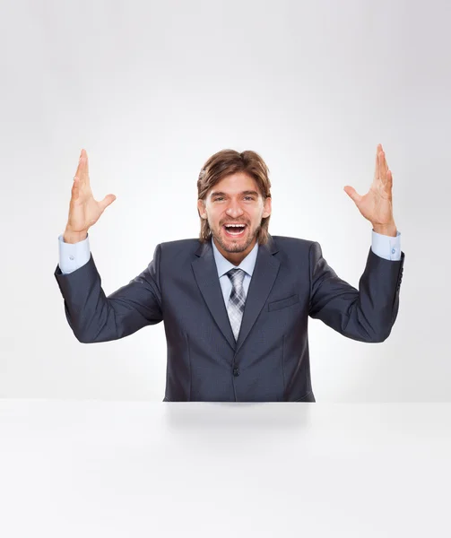 Fashion happy businessman — Stock Photo, Image