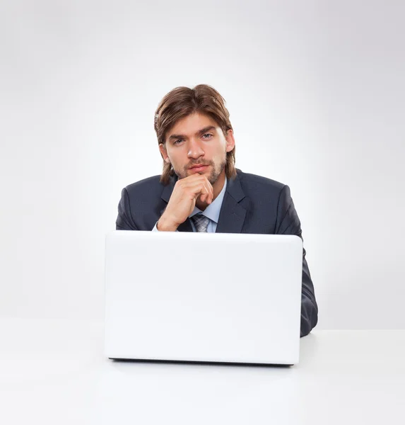 Thoughtful businessman — Stock Photo, Image