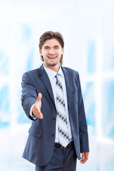 Businessman handshaking — Stock Photo, Image