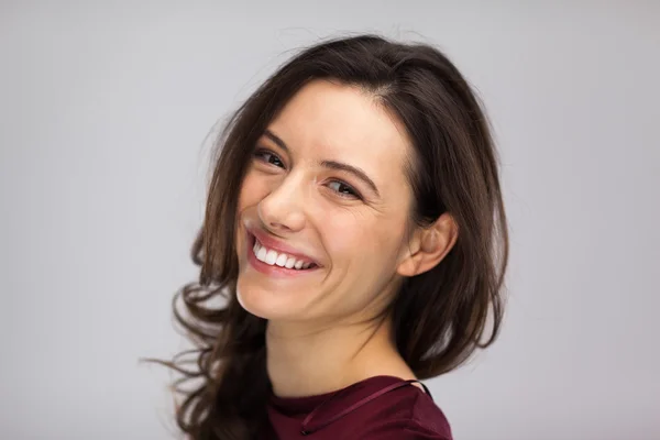 Cara de mujer sonriente — Foto de Stock