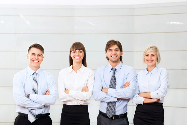 Business people smile — Stock Photo, Image